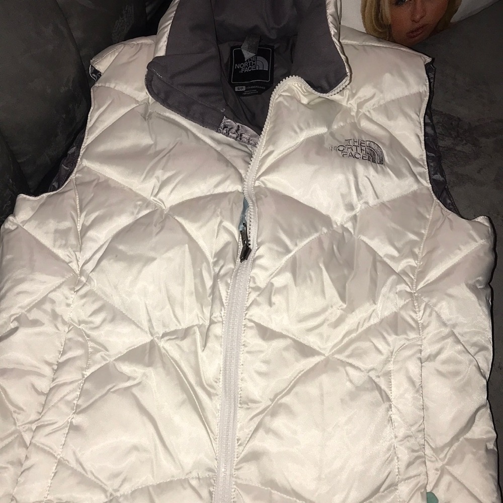 White North Face vest
